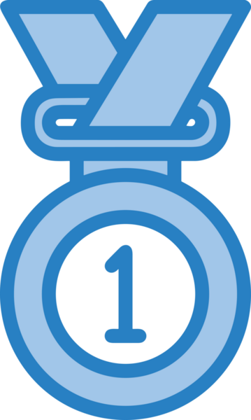 Kazanan ikon sembolü, ödül ödülünün renk tasarımı ile tasarımı ile tasvir edilmesi, modern grafik sanatları dijital tasarımı için mükemmel bir başarı ve zafer sembolü.