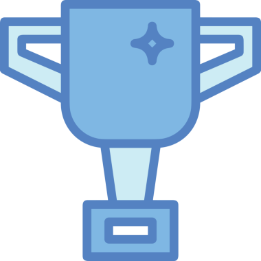 Kazanan ikon sembolü, ödül ödülünün renk tasarımı ile tasarımı ile tasvir edilmesi, modern grafik sanatları dijital tasarımı için mükemmel bir başarı ve zafer sembolü.