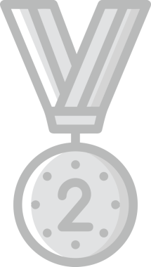 Kazanan ikon sembolü, ödül ödülünün renk tasarımı ile tasarımı ile tasvir edilmesi, modern grafik sanatları dijital tasarımı için mükemmel bir başarı ve zafer sembolü.