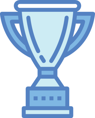 Kazanan ikon sembolü, ödül ödülünün renk tasarımı ile tasarımı ile tasvir edilmesi, modern grafik sanatları dijital tasarımı için mükemmel bir başarı ve zafer sembolü.