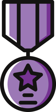 Kazanan ikon sembolü, ödül ödülünün renk tasarımı ile tasarımı ile tasvir edilmesi, modern grafik sanatları dijital tasarımı için mükemmel bir başarı ve zafer sembolü.