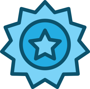 Kazanan ikon sembolü, ödül ödülünün renk tasarımı ile tasarımı ile tasvir edilmesi, modern grafik sanatları dijital tasarımı için mükemmel bir başarı ve zafer sembolü.