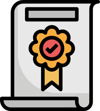 Kazanan ikon sembolü, ödül ödülünün renk tasarımı ile tasarımı ile tasvir edilmesi, modern grafik sanatları dijital tasarımı için mükemmel bir başarı ve zafer sembolü.