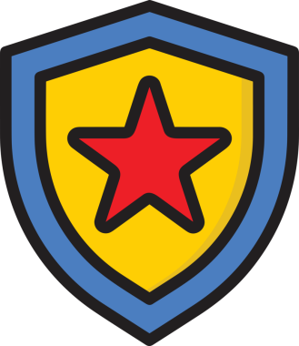 Kazanan ikon sembolü, ödül ödülünün renk tasarımı ile tasarımı ile tasvir edilmesi, modern grafik sanatları dijital tasarımı için mükemmel bir başarı ve zafer sembolü.