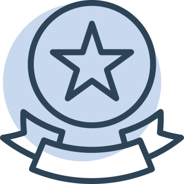 Kazanan ikon sembolü, ödül ödülünün renk tasarımı ile tasarımı ile tasvir edilmesi, modern grafik sanatları dijital tasarımı için mükemmel bir başarı ve zafer sembolü.