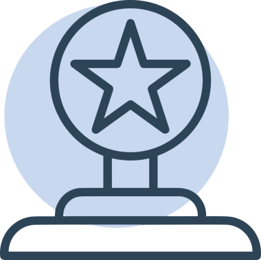 Kazanan ikon sembolü, ödül ödülünün renk tasarımı ile tasarımı ile tasvir edilmesi, modern grafik sanatları dijital tasarımı için mükemmel bir başarı ve zafer sembolü.