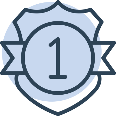 Kazanan ikon sembolü, ödül ödülünün renk tasarımı ile tasarımı ile tasvir edilmesi, modern grafik sanatları dijital tasarımı için mükemmel bir başarı ve zafer sembolü.