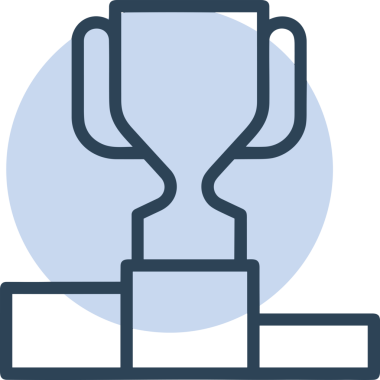 Kazanan ikon sembolü, ödül ödülünün renk tasarımı ile tasarımı ile tasvir edilmesi, modern grafik sanatları dijital tasarımı için mükemmel bir başarı ve zafer sembolü.