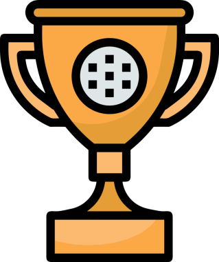 Kazanan ikon sembolü, ödül ödülünün renk tasarımı ile tasarımı ile tasvir edilmesi, modern grafik sanatları dijital tasarımı için mükemmel bir başarı ve zafer sembolü.