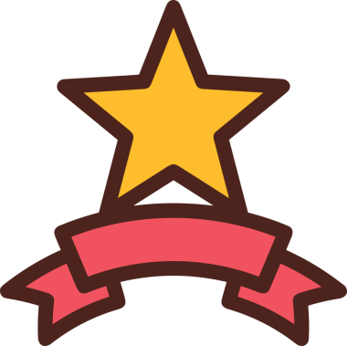 Kazanan ikon sembolü, ödül ödülünün renk tasarımı ile tasarımı ile tasvir edilmesi, modern grafik sanatları dijital tasarımı için mükemmel bir başarı ve zafer sembolü.