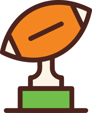 Kazanan ikon sembolü, ödül ödülünün renk tasarımı ile tasarımı ile tasvir edilmesi, modern grafik sanatları dijital tasarımı için mükemmel bir başarı ve zafer sembolü.