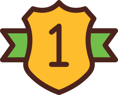 Kazanan ikon sembolü, ödül ödülünün renk tasarımı ile tasarımı ile tasvir edilmesi, modern grafik sanatları dijital tasarımı için mükemmel bir başarı ve zafer sembolü.