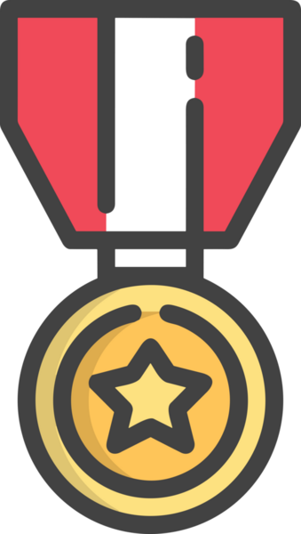 Kazanan ikon sembolü, ödül ödülünün renk tasarımı ile tasarımı ile tasvir edilmesi, modern grafik sanatları dijital tasarımı için mükemmel bir başarı ve zafer sembolü.