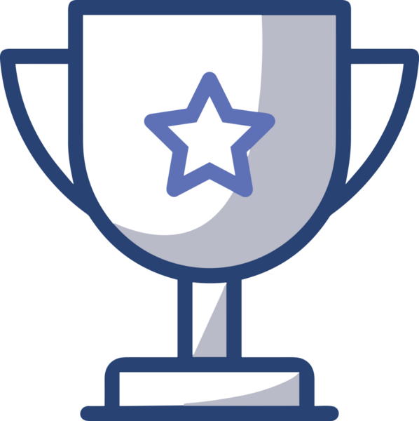 Kazanan ikon sembolü, ödül ödülünün renk tasarımı ile tasarımı ile tasvir edilmesi, modern grafik sanatları dijital tasarımı için mükemmel bir başarı ve zafer sembolü.