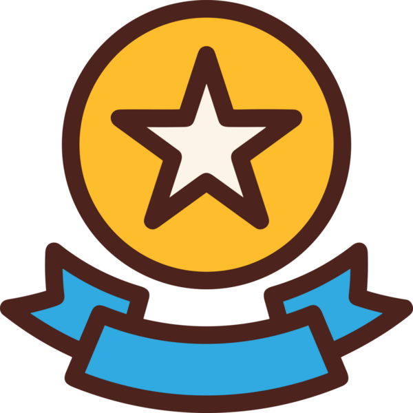 Kazanan ikon sembolü, ödül ödülünün renk tasarımı ile tasarımı ile tasvir edilmesi, modern grafik sanatları dijital tasarımı için mükemmel bir başarı ve zafer sembolü.