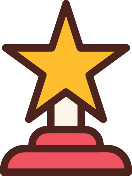 Kazanan ikon sembolü, ödül ödülünün renk tasarımı ile tasarımı ile tasvir edilmesi, modern grafik sanatları dijital tasarımı için mükemmel bir başarı ve zafer sembolü.