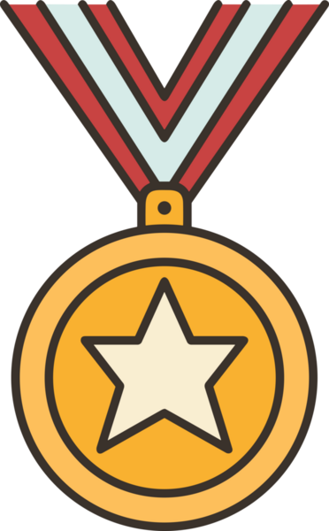 Kazanan ikon sembolü, ödül ödülünün renk tasarımı ile tasarımı ile tasvir edilmesi, modern grafik sanatları dijital tasarımı için mükemmel bir başarı ve zafer sembolü.