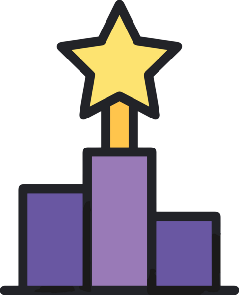 Kazanan ikon sembolü, ödül ödülünün renk tasarımı ile tasarımı ile tasvir edilmesi, modern grafik sanatları dijital tasarımı için mükemmel bir başarı ve zafer sembolü.