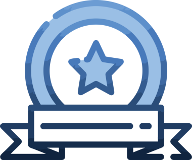 Kazanan ikon sembolü, ödül ödülünün renk tasarımı ile tasarımı ile tasvir edilmesi, modern grafik sanatları dijital tasarımı için mükemmel bir başarı ve zafer sembolü.