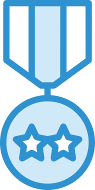 Kazanan ikon sembolü, ödül ödülünün renk tasarımı ile tasarımı ile tasvir edilmesi, modern grafik sanatları dijital tasarımı için mükemmel bir başarı ve zafer sembolü.