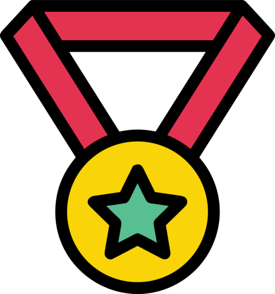 Kazanan ikon sembolü, ödül ödülünün renk tasarımı ile tasarımı ile tasvir edilmesi, modern grafik sanatları dijital tasarımı için mükemmel bir başarı ve zafer sembolü.