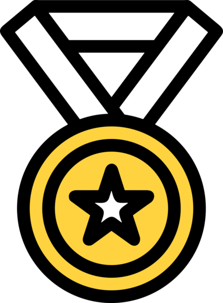 Kazanan ikon sembolü, ödül ödülünün renk tasarımı ile tasarımı ile tasvir edilmesi, modern grafik sanatları dijital tasarımı için mükemmel bir başarı ve zafer sembolü.