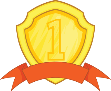 Kazanan ikon sembolü, ödül ödülünün renk tasarımı ile tasarımı ile tasvir edilmesi, modern grafik sanatları dijital tasarımı için mükemmel bir başarı ve zafer sembolü.