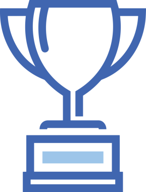 Kazanan ikon sembolü, ödül ödülünün renk tasarımı ile tasarımı ile tasvir edilmesi, modern grafik sanatları dijital tasarımı için mükemmel bir başarı ve zafer sembolü.