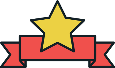 Kazanan ikon sembolü, ödül ödülünün renk tasarımı ile tasarımı ile tasvir edilmesi, modern grafik sanatları dijital tasarımı için mükemmel bir başarı ve zafer sembolü.