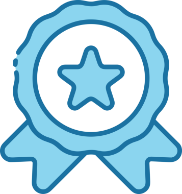 Kazanan ikon sembolü, ödül ödülünün renk tasarımı ile tasarımı ile tasvir edilmesi, modern grafik sanatları dijital tasarımı için mükemmel bir başarı ve zafer sembolü.