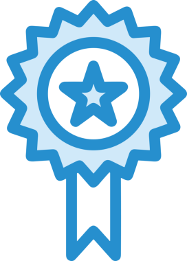 Kazanan ikon sembolü, ödül ödülünün renk tasarımı ile tasarımı ile tasvir edilmesi, modern grafik sanatları dijital tasarımı için mükemmel bir başarı ve zafer sembolü.