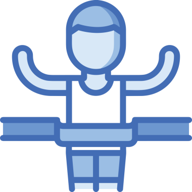 Kazanan ikon sembolü, ödül ödülünün renk tasarımı ile tasarımı ile tasvir edilmesi, modern grafik sanatları dijital tasarımı için mükemmel bir başarı ve zafer sembolü.