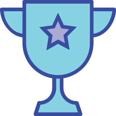 Kazanan ikon sembolü, ödül ödülünün renk tasarımı ile tasarımı ile tasvir edilmesi, modern grafik sanatları dijital tasarımı için mükemmel bir başarı ve zafer sembolü.