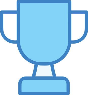 Kazanan ikon sembolü, ödül ödülünün renk tasarımı ile tasarımı ile tasvir edilmesi, modern grafik sanatları dijital tasarımı için mükemmel bir başarı ve zafer sembolü.