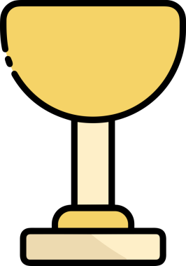 Kazanan ikon sembolü, ödül ödülünün renk tasarımı ile tasarımı ile tasvir edilmesi, modern grafik sanatları dijital tasarımı için mükemmel bir başarı ve zafer sembolü.