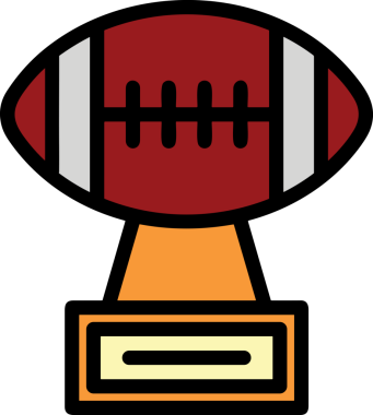 Kazanan ikon sembolü, ödül ödülünün renk tasarımı ile tasarımı ile tasvir edilmesi, modern grafik sanatları dijital tasarımı için mükemmel bir başarı ve zafer sembolü.