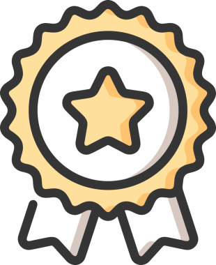 Kazanan ikon sembolü, ödül ödülünün renk tasarımı ile tasarımı ile tasvir edilmesi, modern grafik sanatları dijital tasarımı için mükemmel bir başarı ve zafer sembolü.