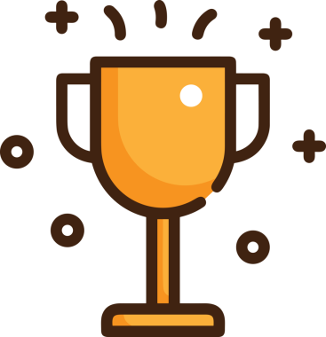 Kazanan ikon sembolü, ödül ödülünün renk tasarımı ile tasarımı ile tasvir edilmesi, modern grafik sanatları dijital tasarımı için mükemmel bir başarı ve zafer sembolü.