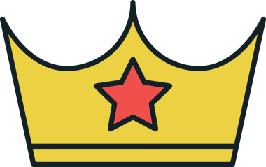 Kazanan ikon sembolü, ödül ödülünün renk tasarımı ile tasarımı ile tasvir edilmesi, modern grafik sanatları dijital tasarımı için mükemmel bir başarı ve zafer sembolü.