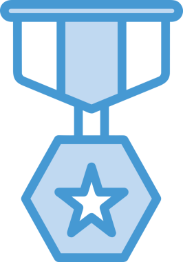 Kazanan ikon sembolü, ödül ödülünün renk tasarımı ile tasarımı ile tasvir edilmesi, modern grafik sanatları dijital tasarımı için mükemmel bir başarı ve zafer sembolü.