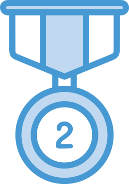 Kazanan ikon sembolü, ödül ödülünün renk tasarımı ile tasarımı ile tasvir edilmesi, modern grafik sanatları dijital tasarımı için mükemmel bir başarı ve zafer sembolü.