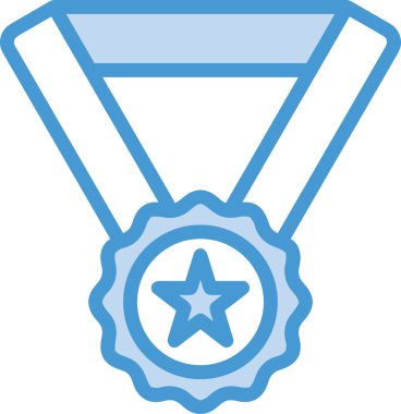 Kazanan ikon sembolü, ödül ödülünün renk tasarımı ile tasarımı ile tasvir edilmesi, modern grafik sanatları dijital tasarımı için mükemmel bir başarı ve zafer sembolü.