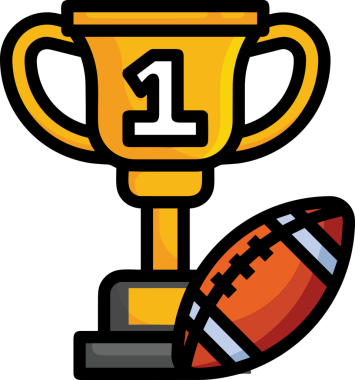 Kazanan ikon sembolü, ödül ödülünün renk tasarımı ile tasarımı ile tasvir edilmesi, modern grafik sanatları dijital tasarımı için mükemmel bir başarı ve zafer sembolü.