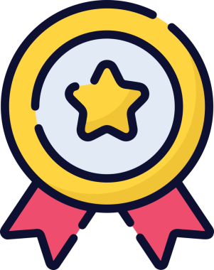 Kazanan ikon sembolü, ödül ödülünün renk tasarımı ile tasarımı ile tasvir edilmesi, modern grafik sanatları dijital tasarımı için mükemmel bir başarı ve zafer sembolü.