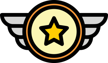 Kazanan ikon sembolü, ödül ödülünün renk tasarımı ile tasarımı ile tasvir edilmesi, modern grafik sanatları dijital tasarımı için mükemmel bir başarı ve zafer sembolü.