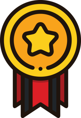 Kazanan ikon sembolü, ödül ödülünün renk tasarımı ile tasarımı ile tasvir edilmesi, modern grafik sanatları dijital tasarımı için mükemmel bir başarı ve zafer sembolü.