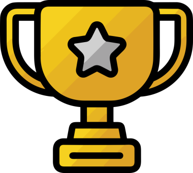 Kazanan ikon sembolü, ödül ödülünün renk tasarımı ile tasarımı ile tasvir edilmesi, modern grafik sanatları dijital tasarımı için mükemmel bir başarı ve zafer sembolü.