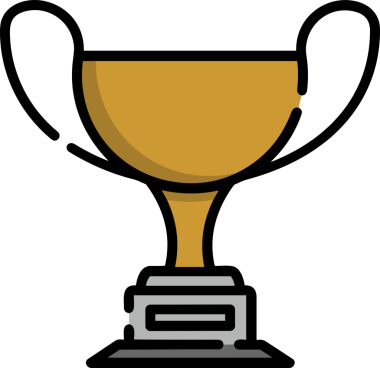 Kazanan ikon sembolü, ödül ödülünün renk tasarımı ile tasarımı ile tasvir edilmesi, modern grafik sanatları dijital tasarımı için mükemmel bir başarı ve zafer sembolü.