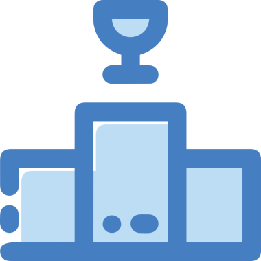 Kazanan ikon sembolü, ödül ödülünün renk tasarımı ile tasarımı ile tasvir edilmesi, modern grafik sanatları dijital tasarımı için mükemmel bir başarı ve zafer sembolü.