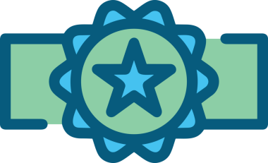 Kazanan ikon sembolü, ödül ödülünün renk tasarımı ile tasarımı ile tasvir edilmesi, modern grafik sanatları dijital tasarımı için mükemmel bir başarı ve zafer sembolü.